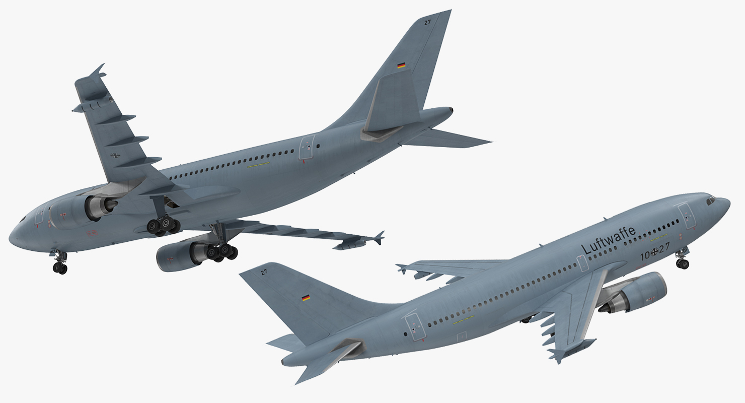 3D Airbus A310 MRTT Multi Role Tanker Transport Luftwaffe Rigged