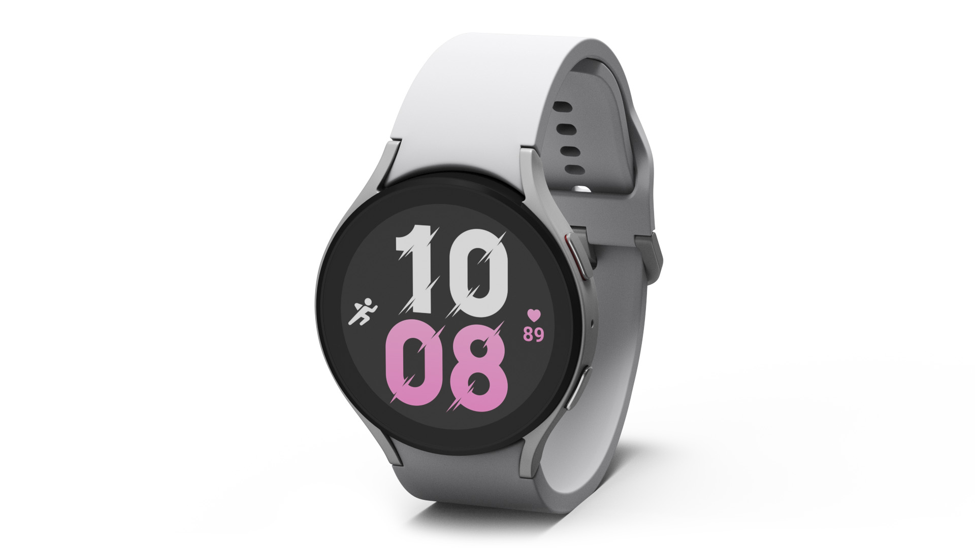 3D model Silver Samsung Galaxy Watch 5 large 44mm