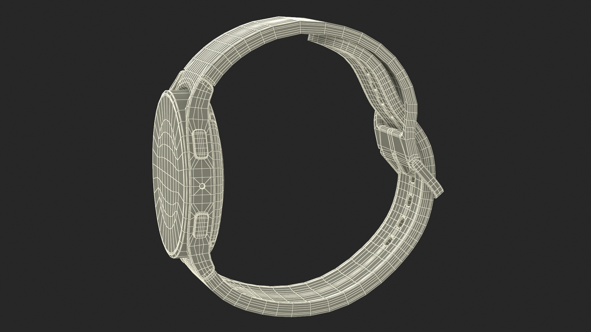3D model Silver Samsung Galaxy Watch 5 large 44mm