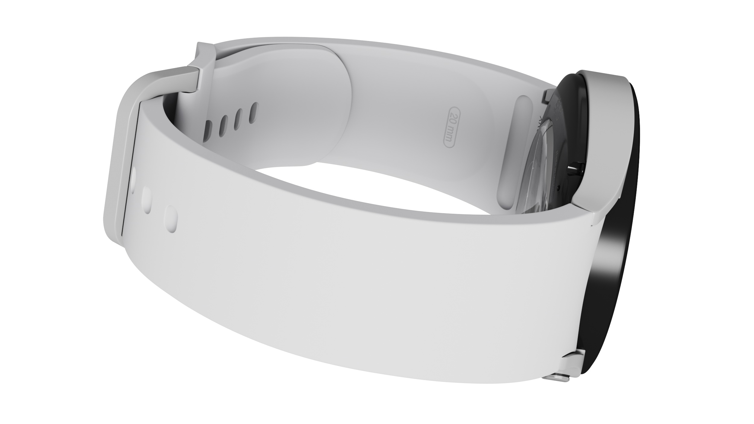 3D model Silver Samsung Galaxy Watch 5 large 44mm