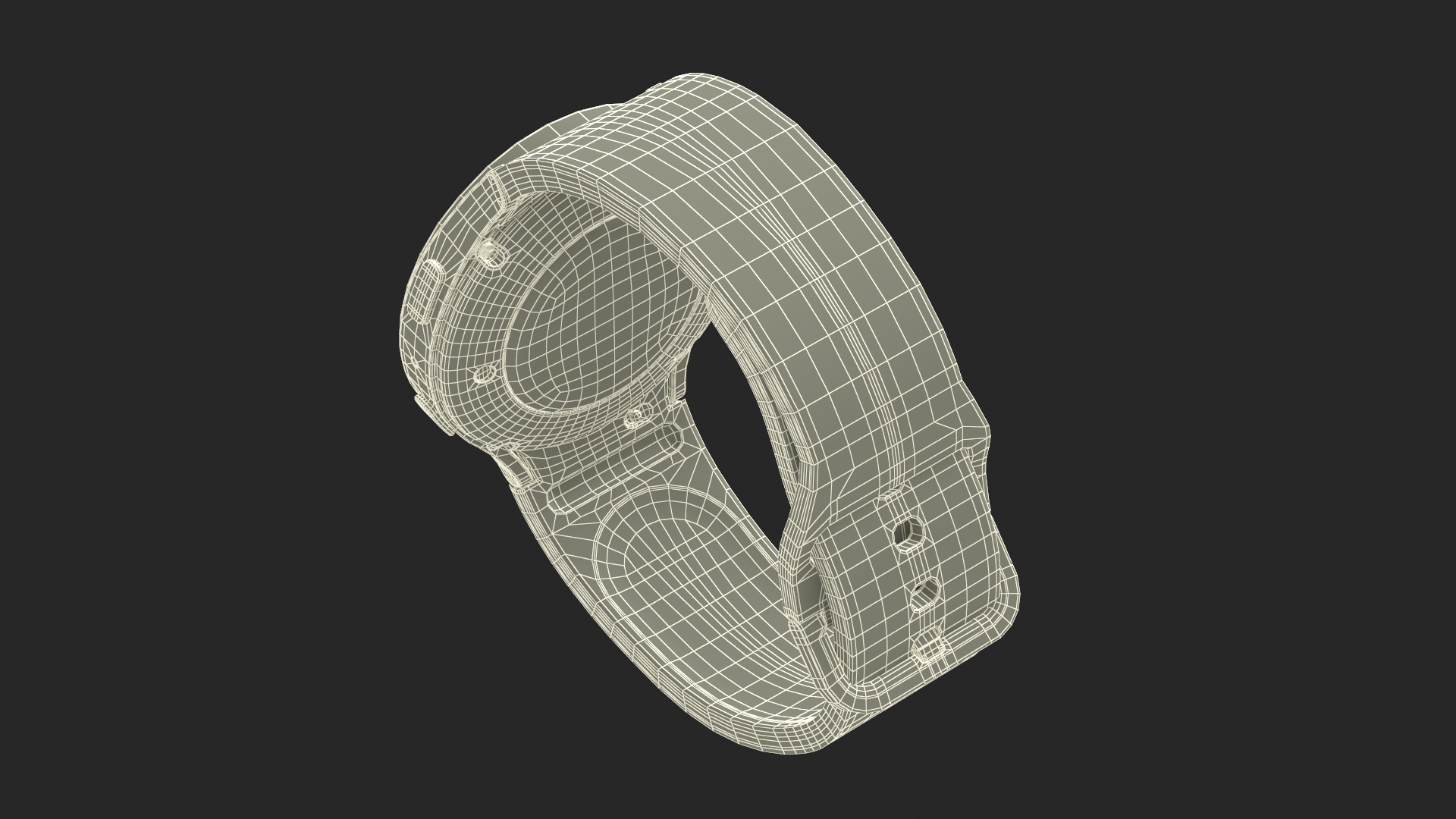 3D model Silver Samsung Galaxy Watch 5 large 44mm