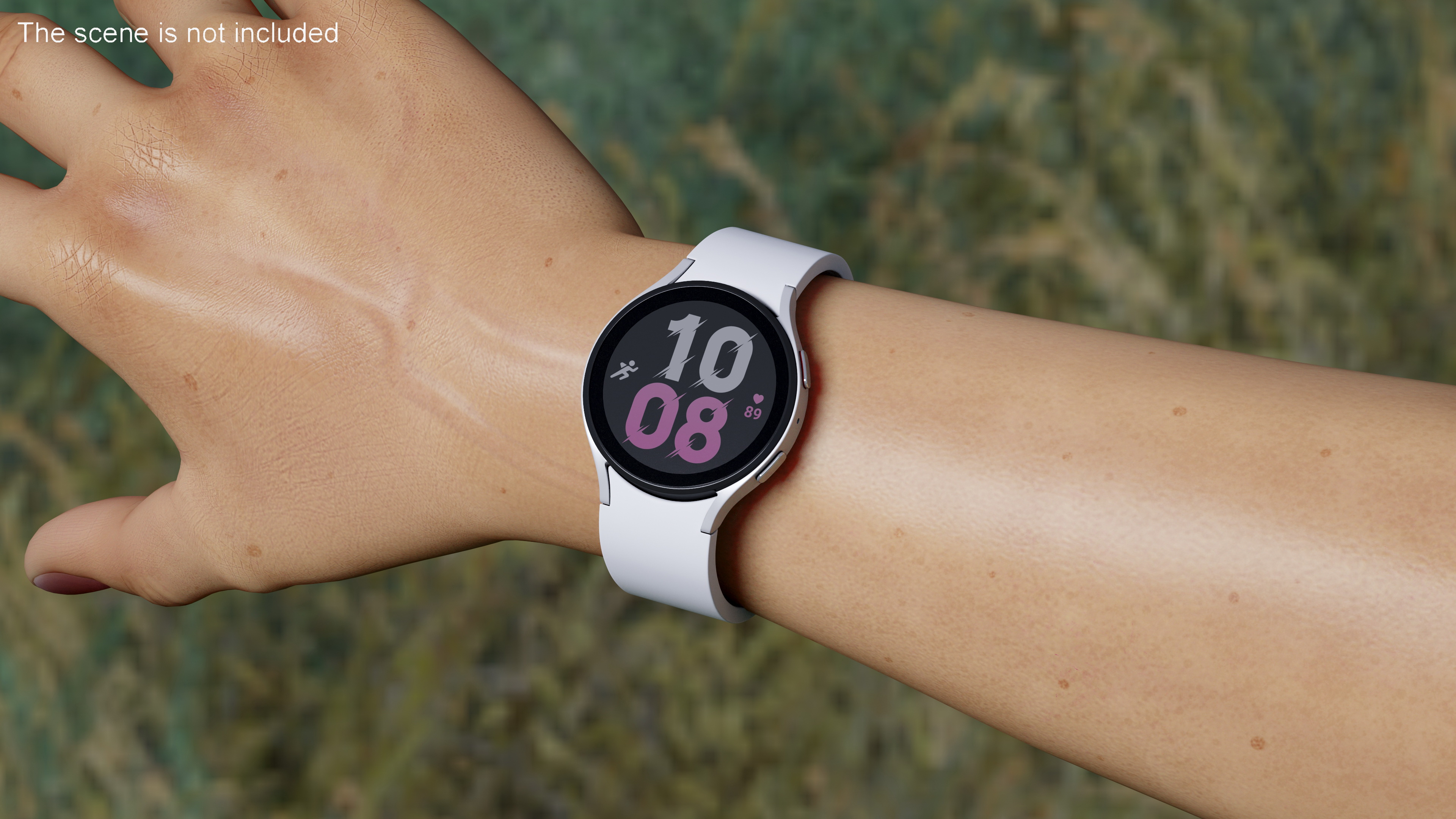 3D model Silver Samsung Galaxy Watch 5 large 44mm