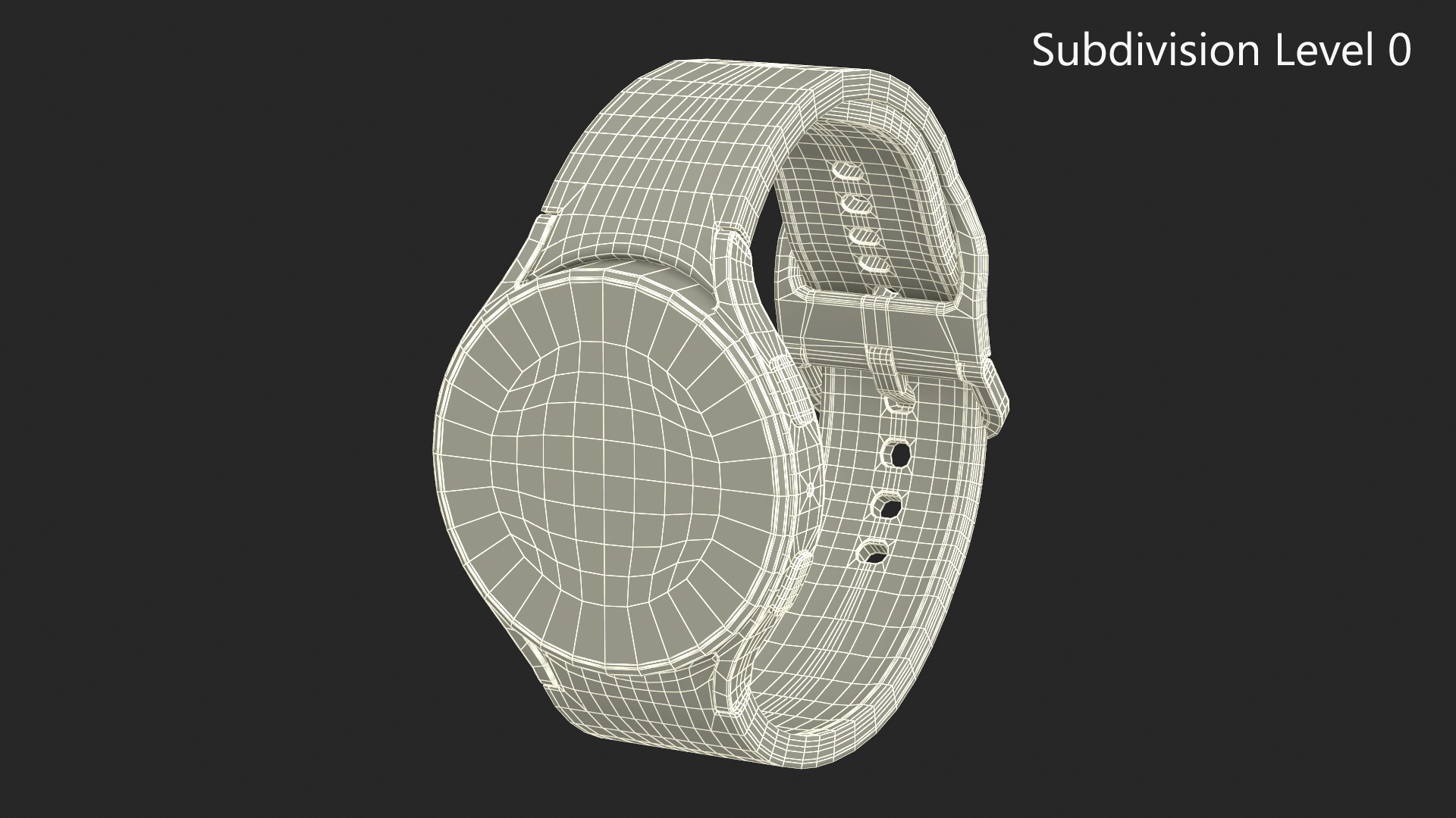 3D model Silver Samsung Galaxy Watch 5 large 44mm