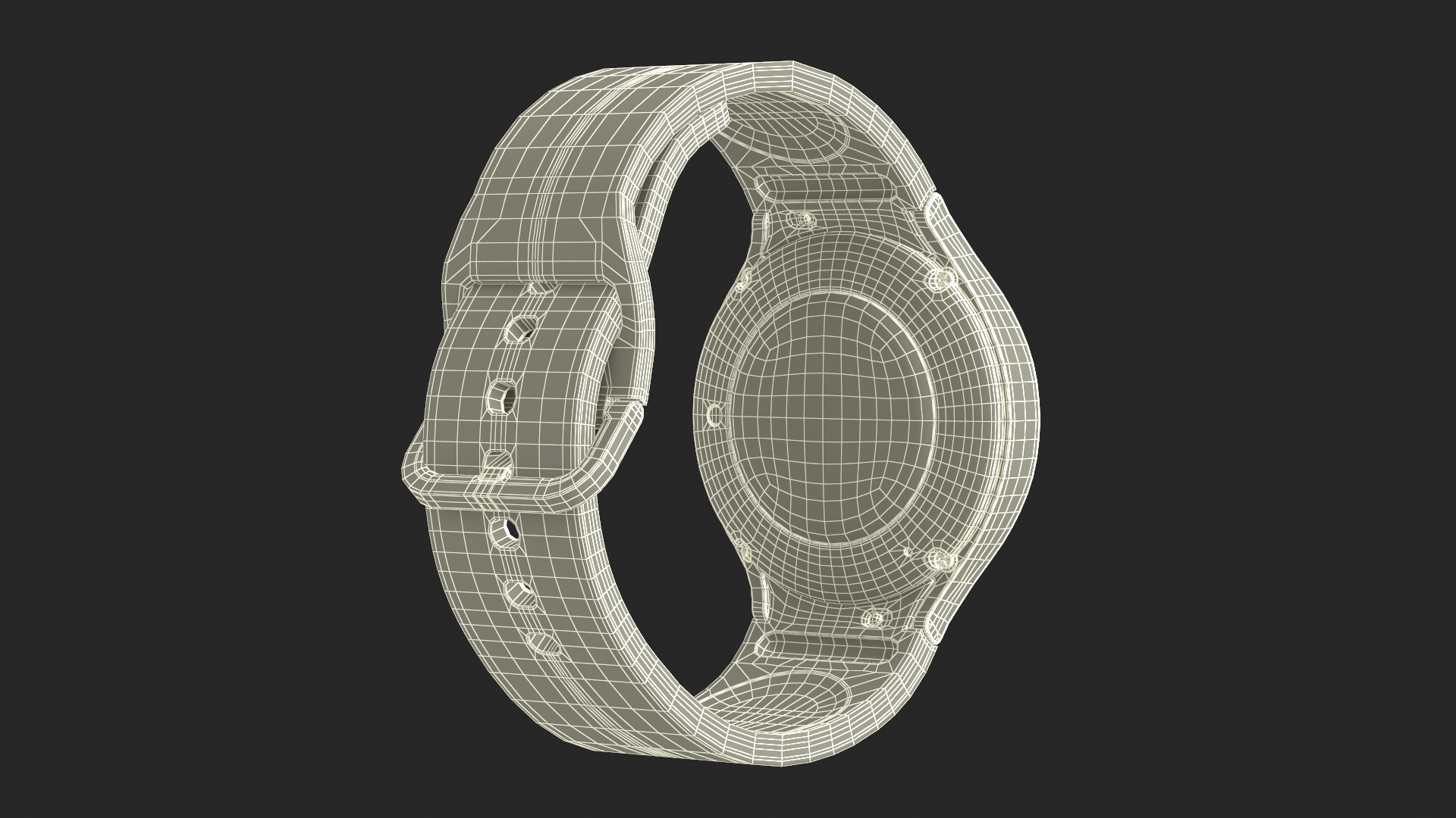 3D model Silver Samsung Galaxy Watch 5 large 44mm