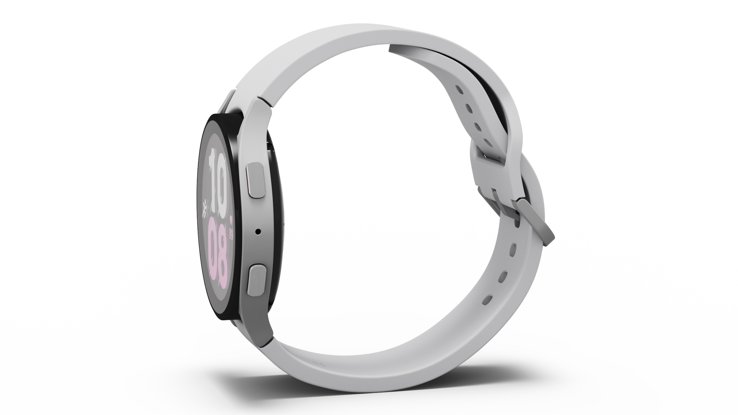 3D model Silver Samsung Galaxy Watch 5 large 44mm