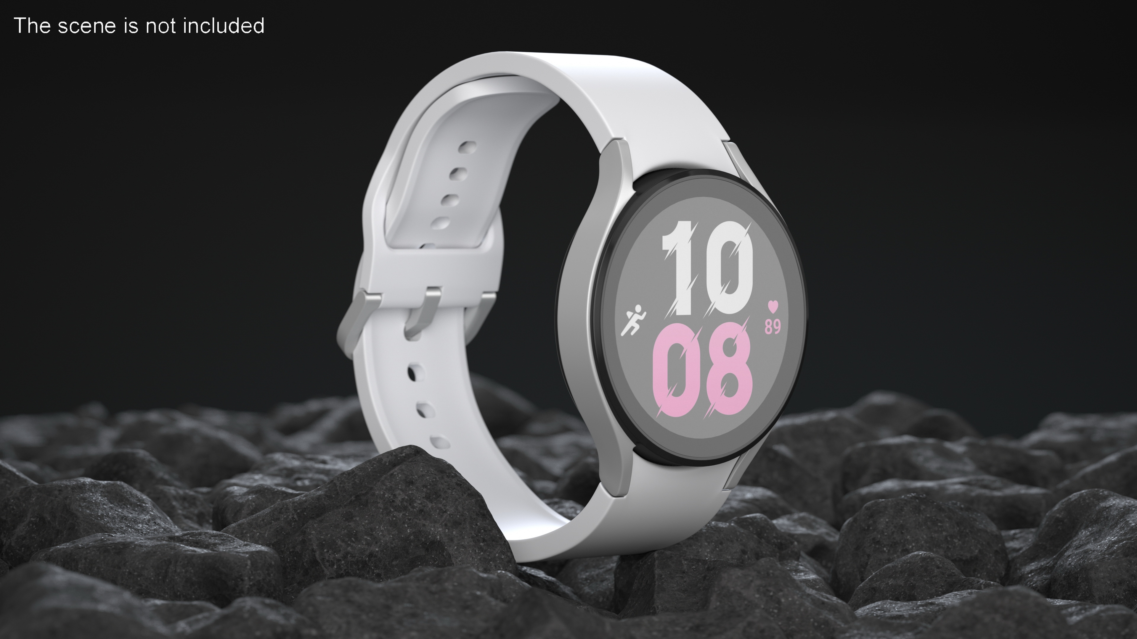 3D model Silver Samsung Galaxy Watch 5 large 44mm