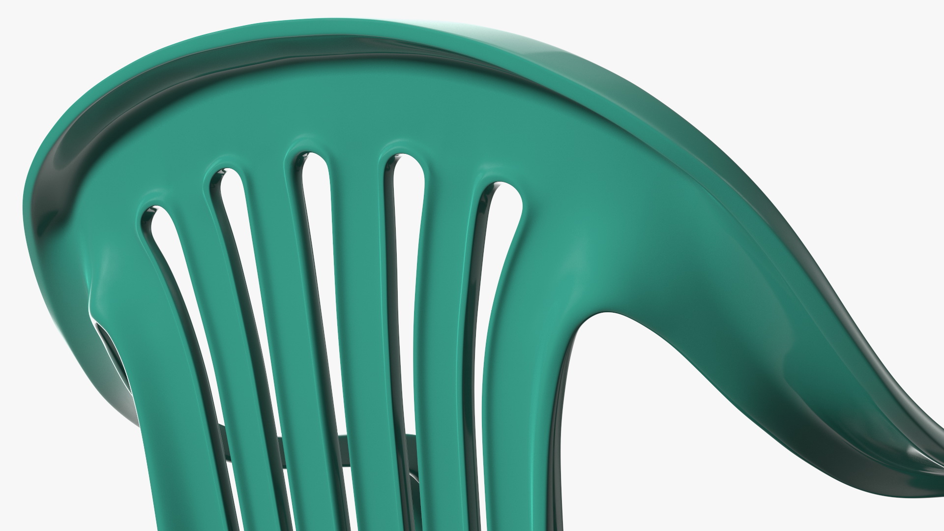 Plastic chair green 3D model