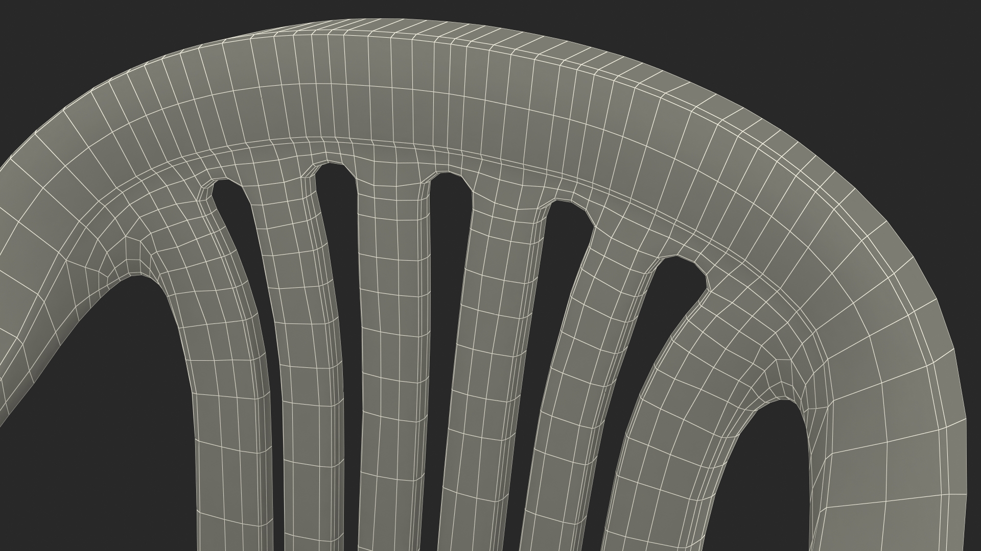 Plastic chair green 3D model