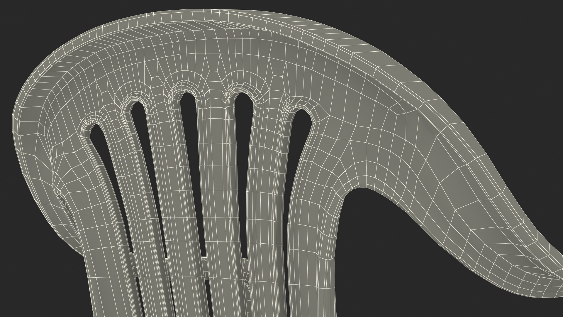 Plastic chair green 3D model