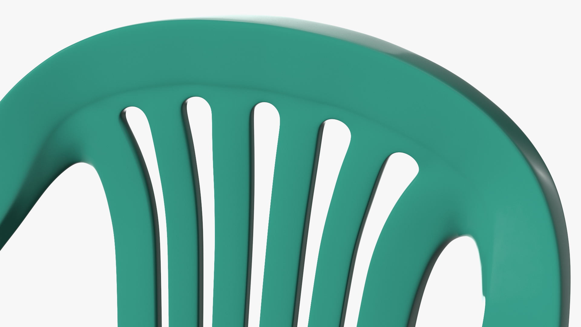 Plastic chair green 3D model