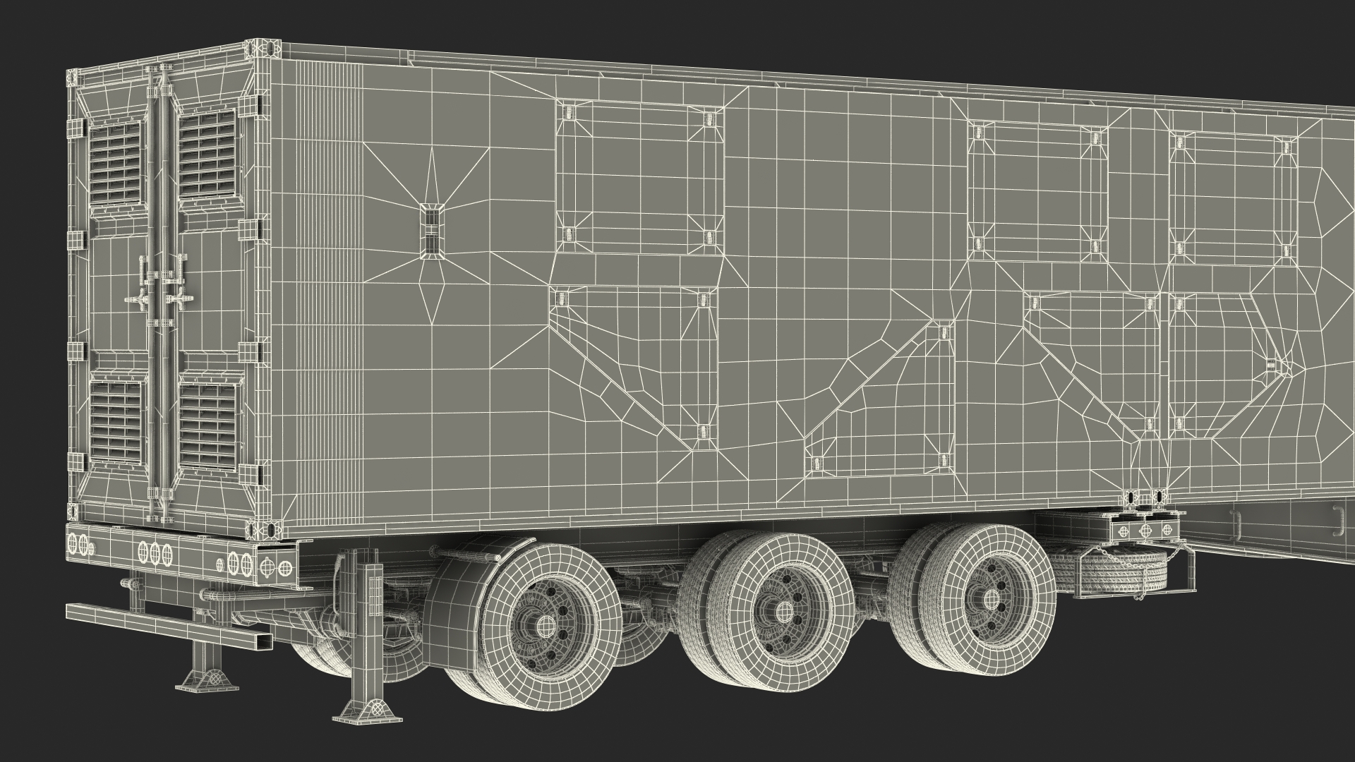 3D Ground Missile Launcher Sand Camo Color Rigged