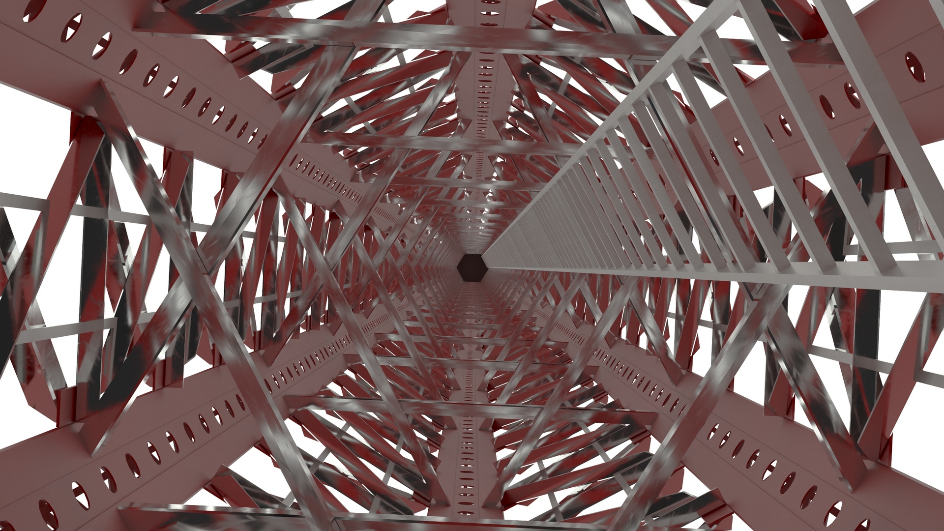 3D model Vertical swing Carousel Rigged