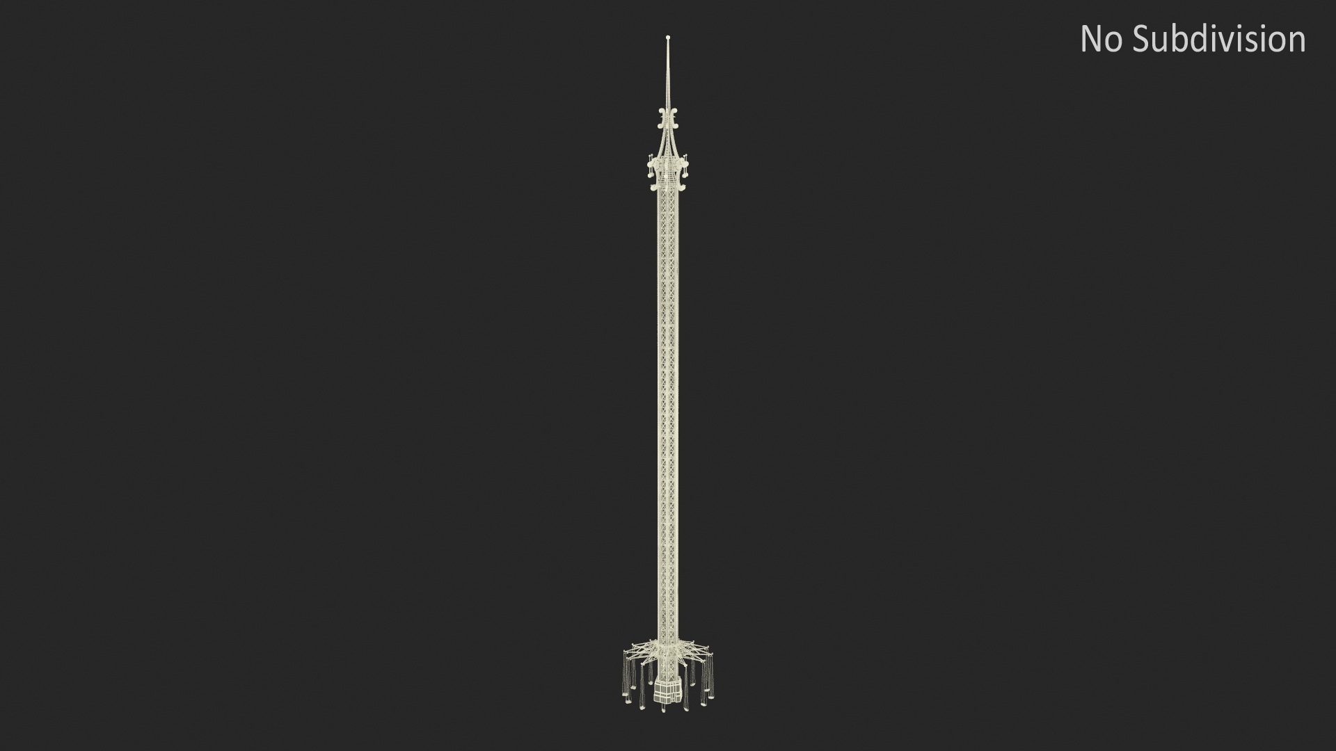 3D model Vertical swing Carousel Rigged