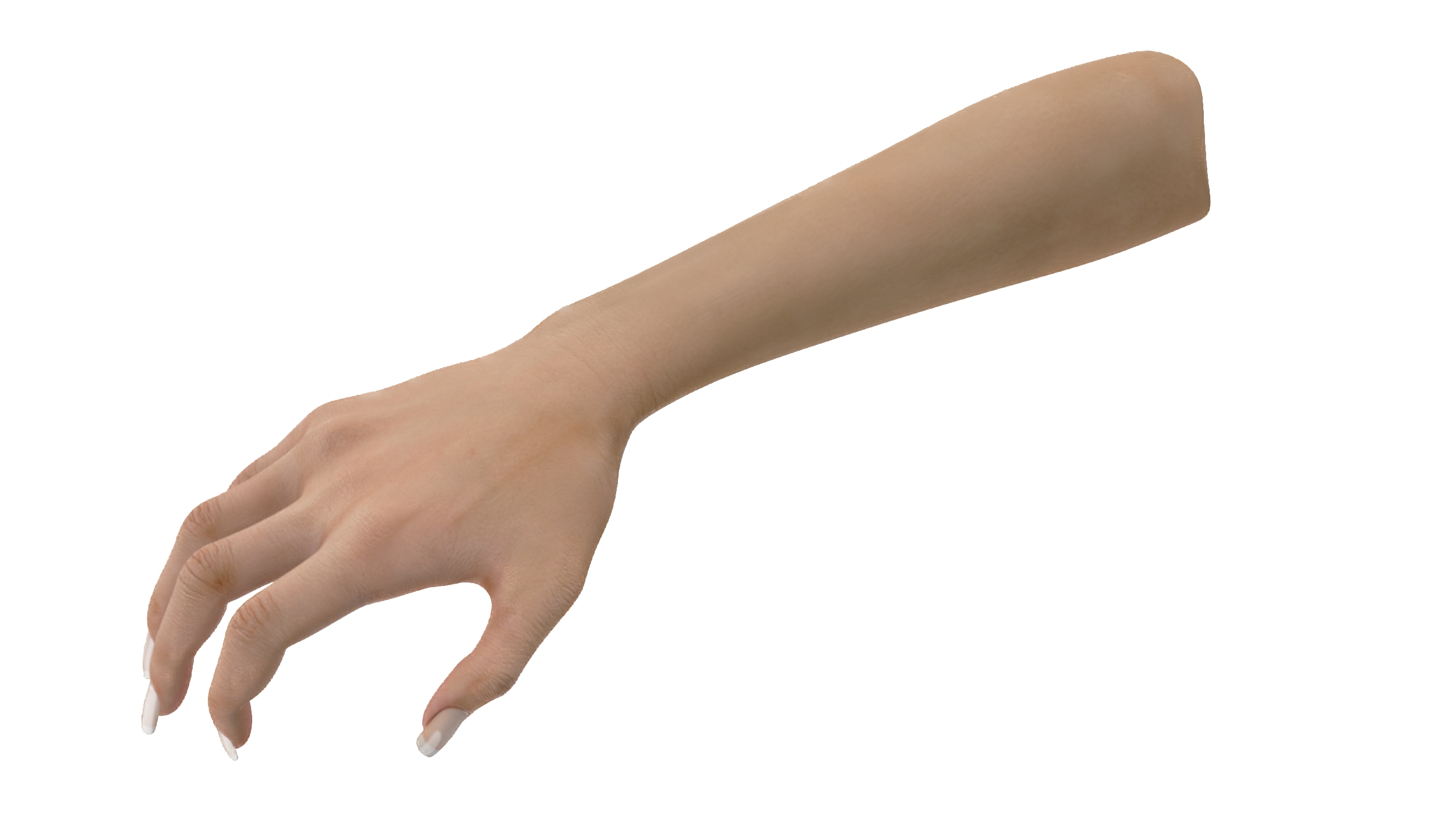 3D model European Woman Hand Rigged for Cinema 4D