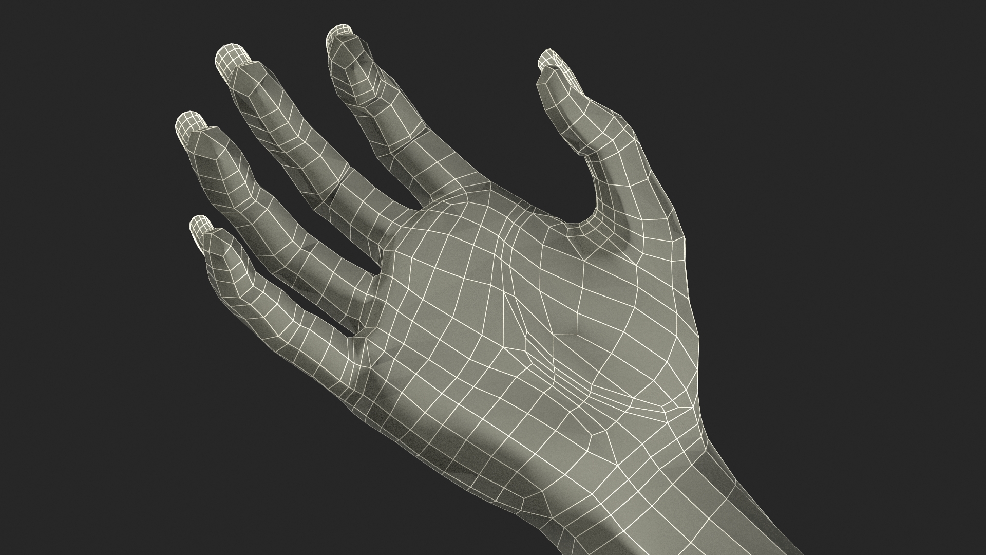 3D model European Woman Hand Rigged for Cinema 4D