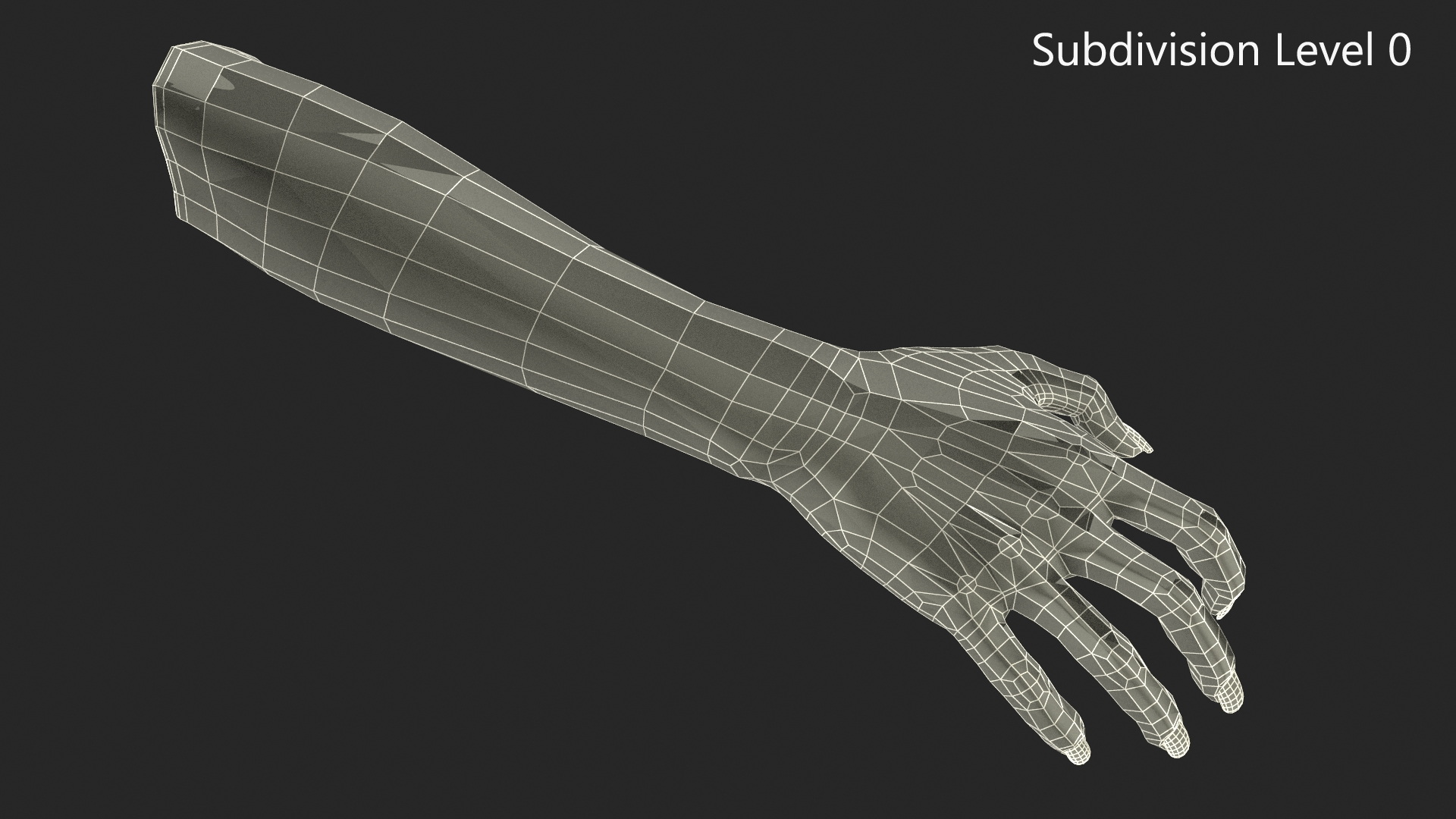3D model European Woman Hand Rigged for Cinema 4D