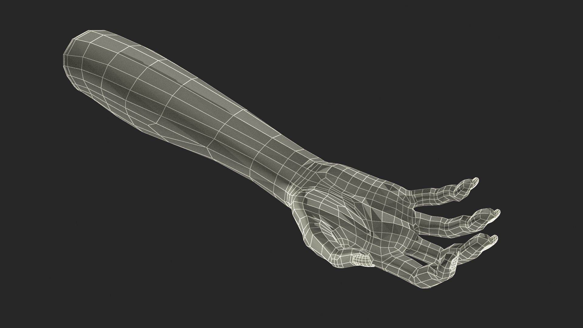 3D model European Woman Hand Rigged for Cinema 4D