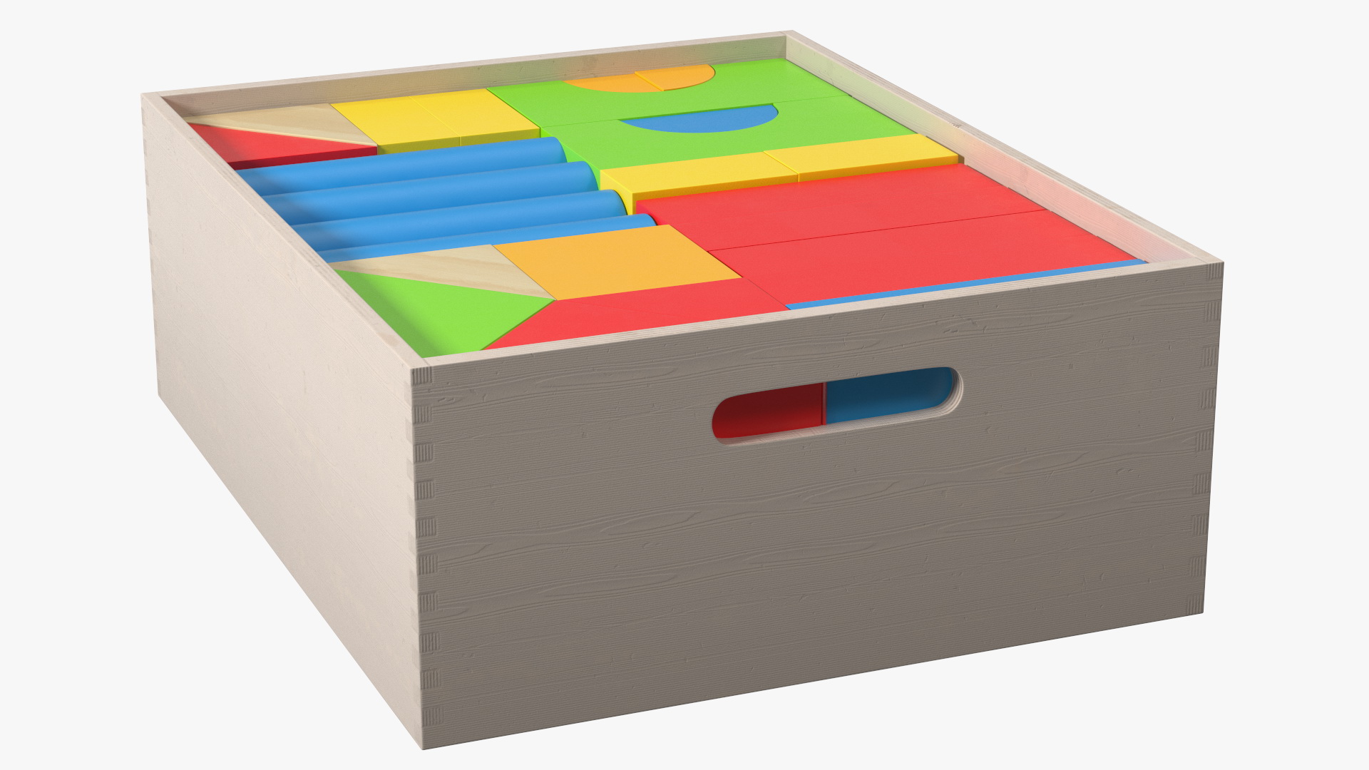 3D Colored Wooden Constructor in Box model