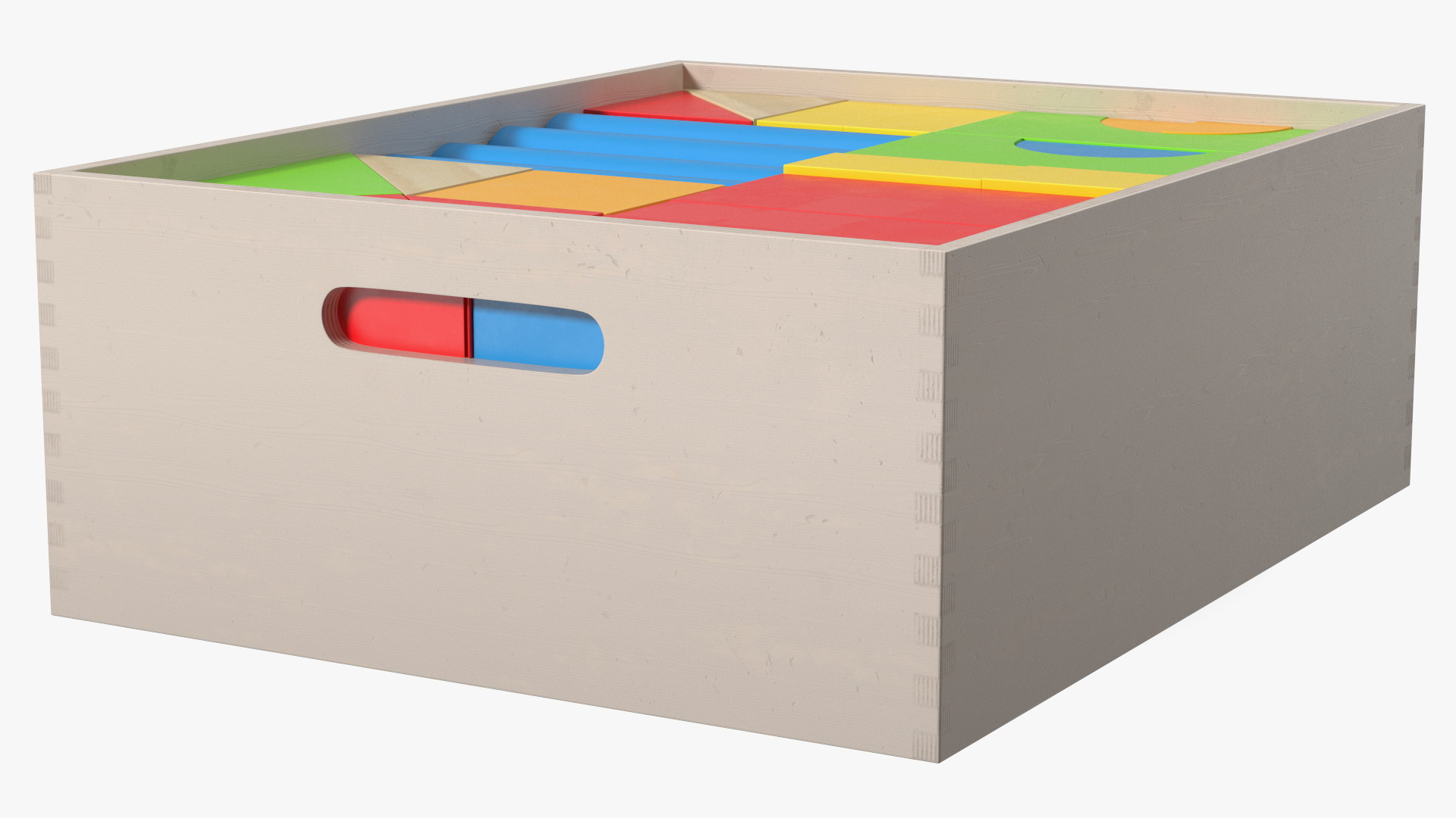 3D Colored Wooden Constructor in Box model