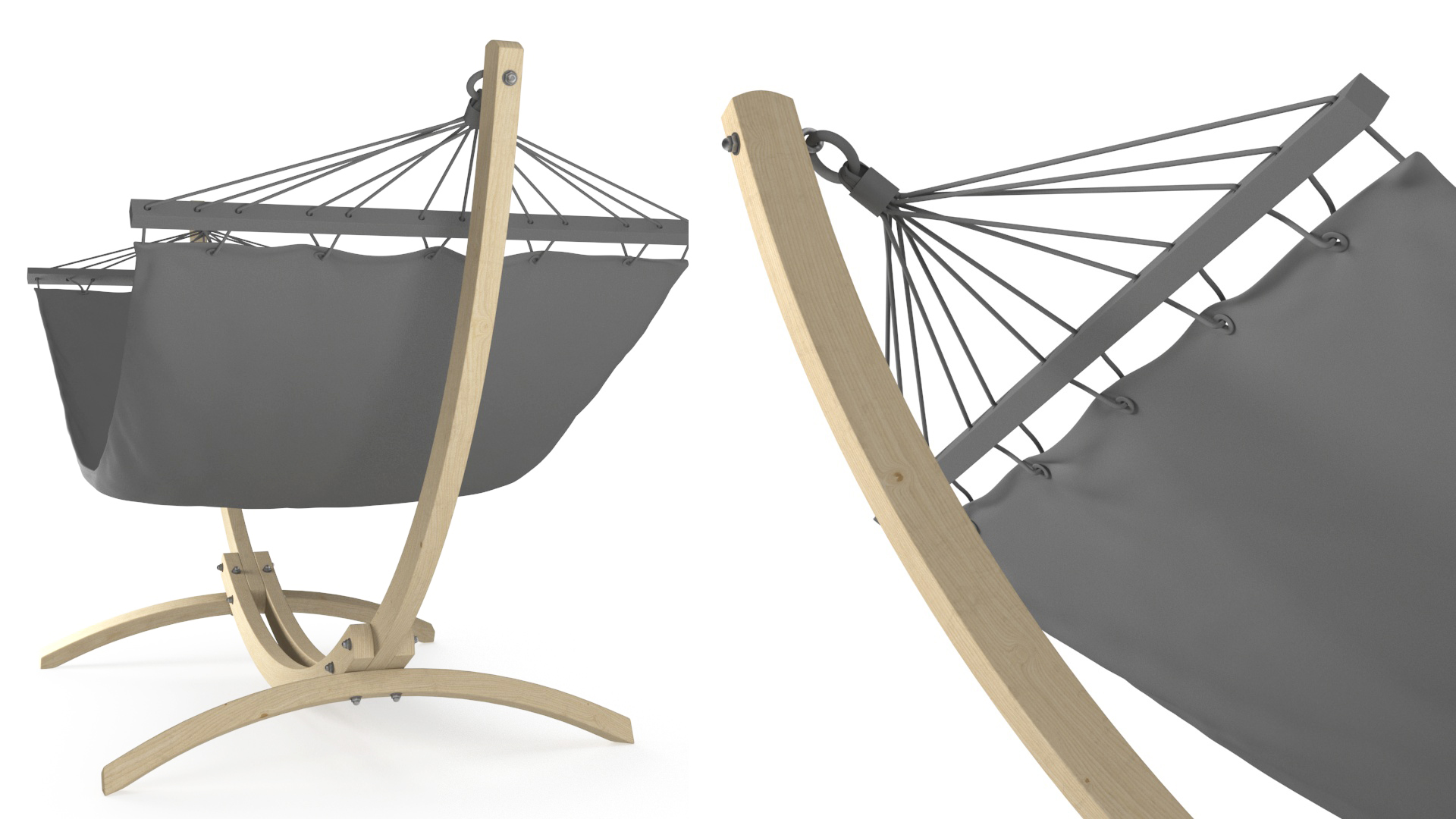 Bow Hammock Stand 3D