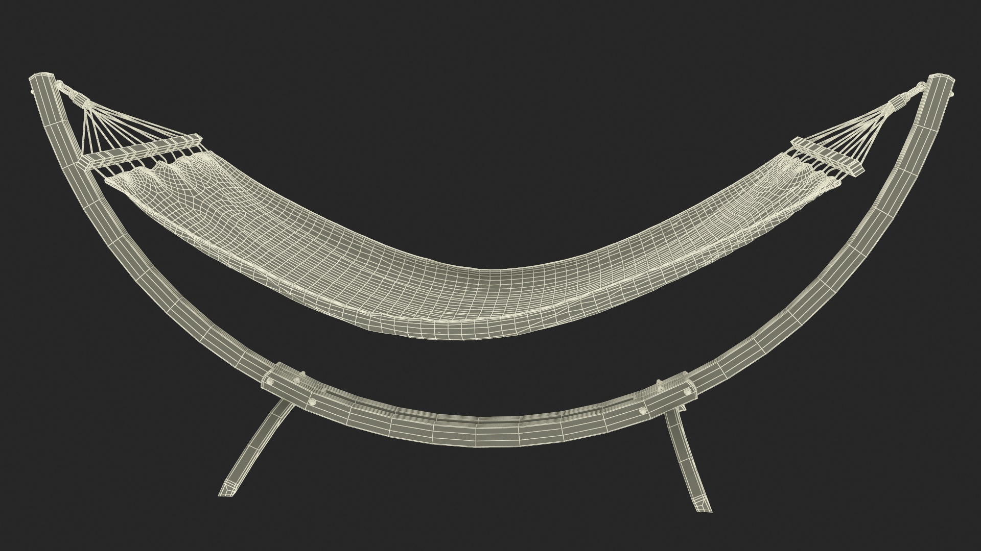 Bow Hammock Stand 3D