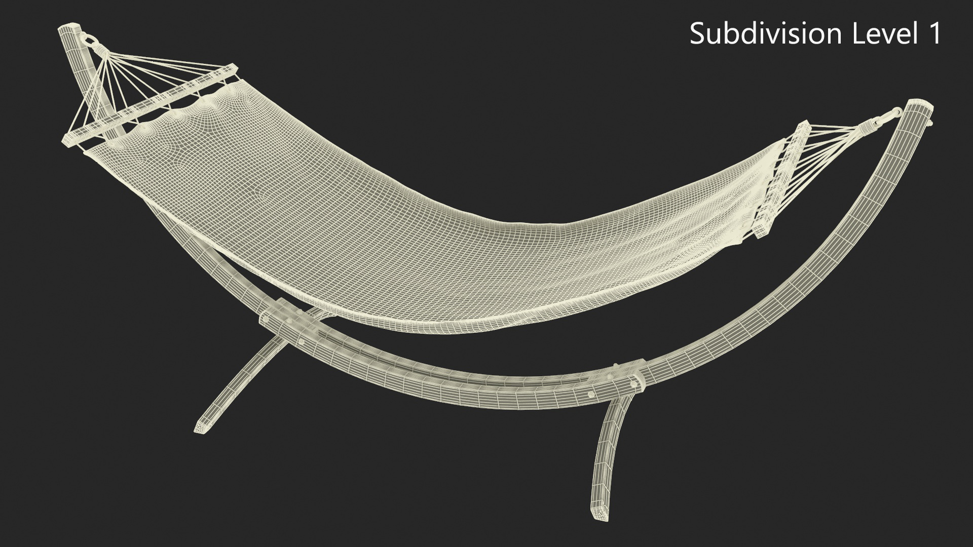 Bow Hammock Stand 3D