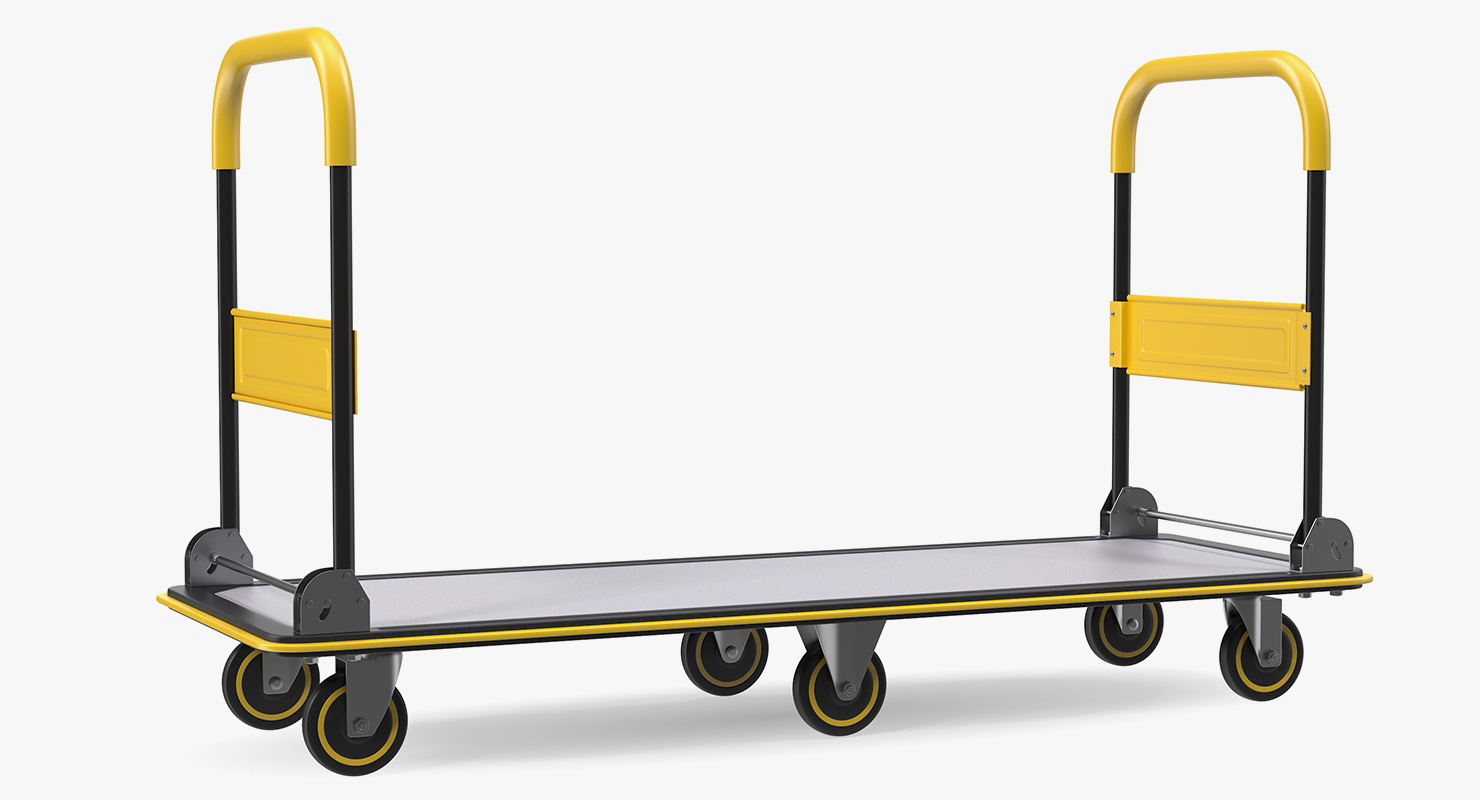 Platform Hand Truck Trolley 3D