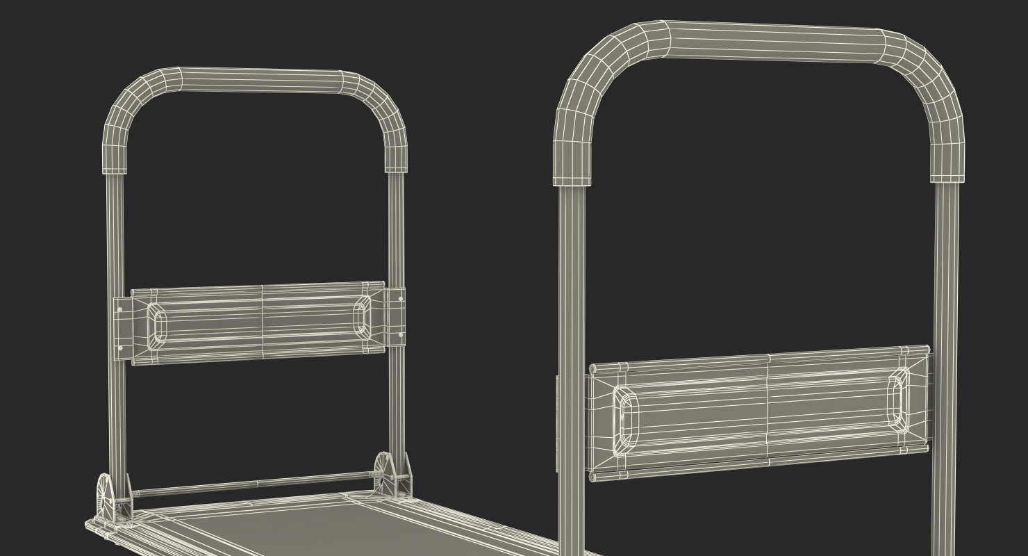 Platform Hand Truck Trolley 3D