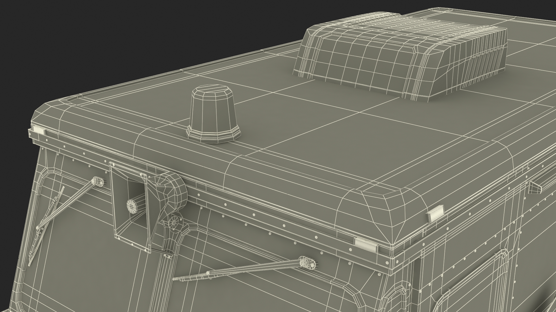 Ice Cream Truck with Star Decals and Branding Rigged 3D