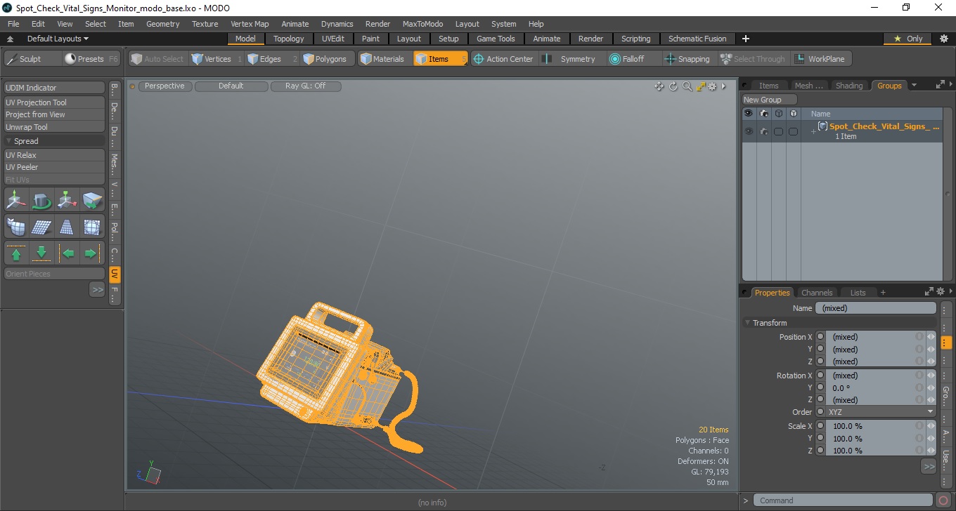 3D model Spot Check Vital Signs Monitor