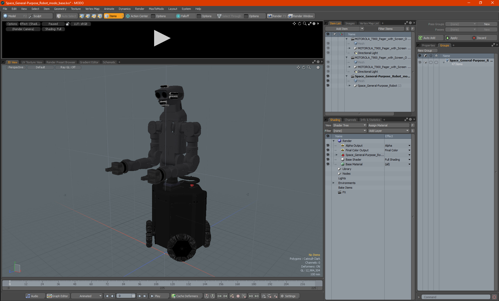 Space General-Purpose Robot 3D