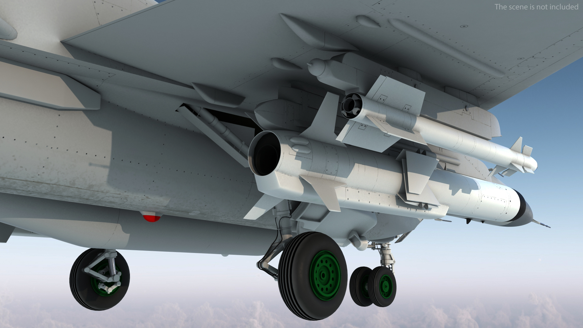 MiG 29 Fighter Aircraft with Armament 3D