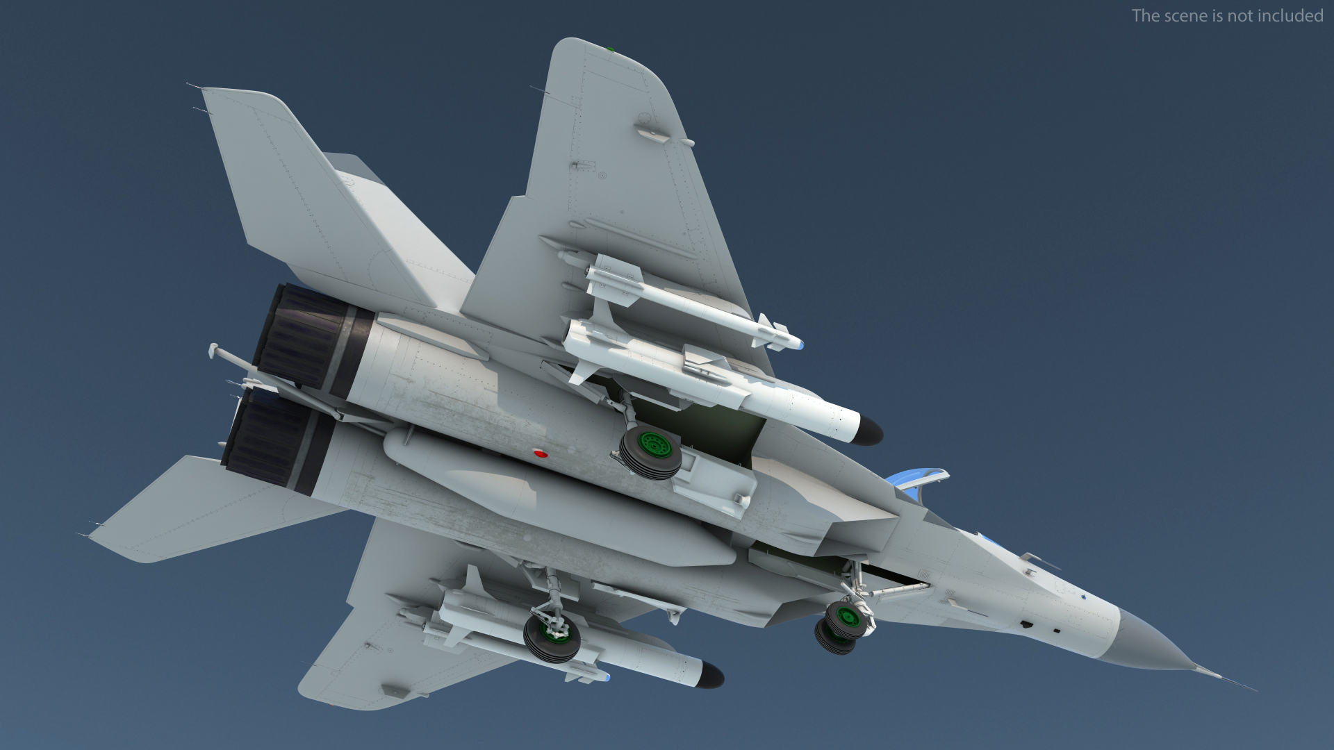 MiG 29 Fighter Aircraft with Armament 3D