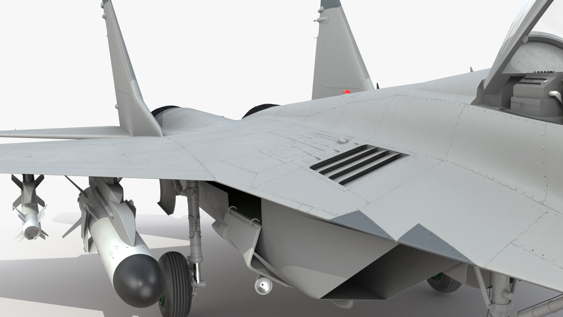 MiG 29 Fighter Aircraft with Armament 3D