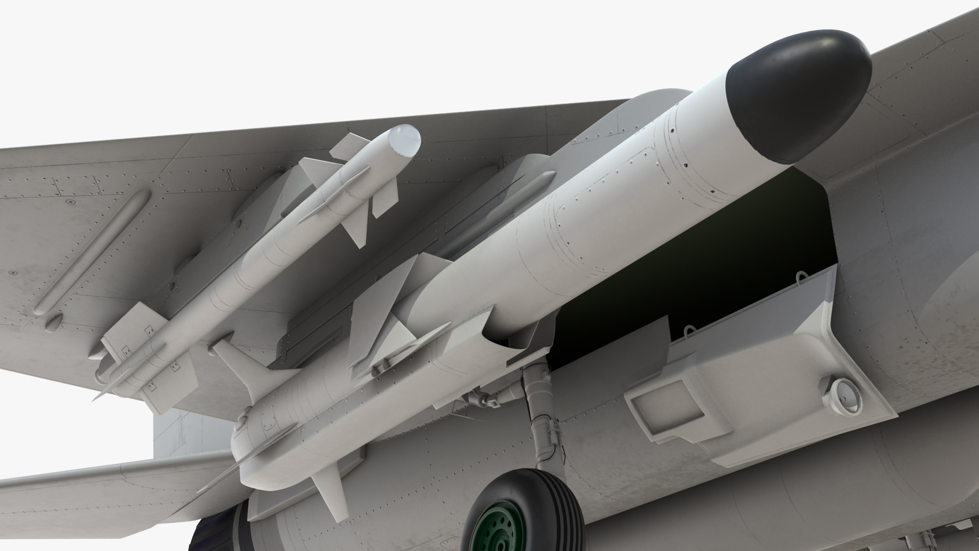 MiG 29 Fighter Aircraft with Armament 3D