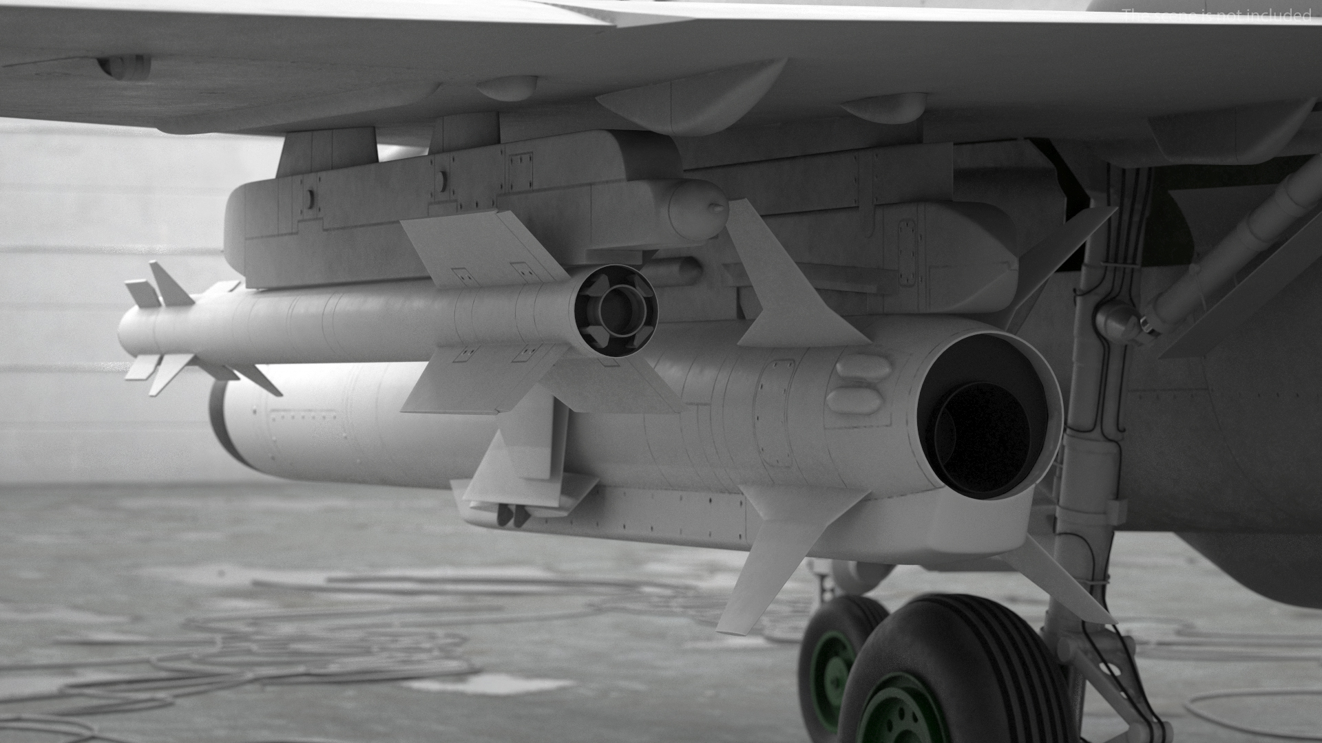 MiG 29 Fighter Aircraft with Armament 3D