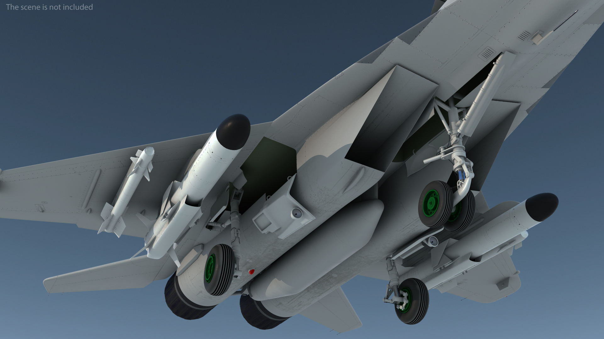 MiG 29 Fighter Aircraft with Armament 3D