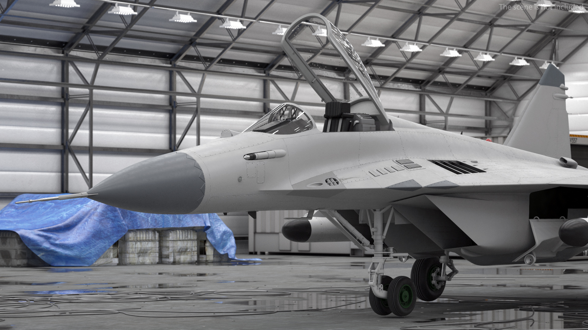 MiG 29 Fighter Aircraft with Armament 3D
