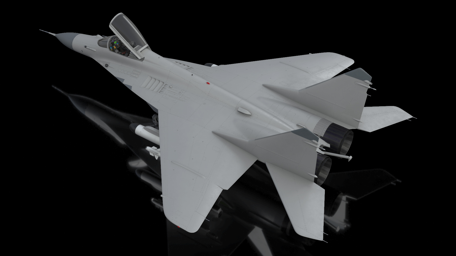 MiG 29 Fighter Aircraft with Armament 3D