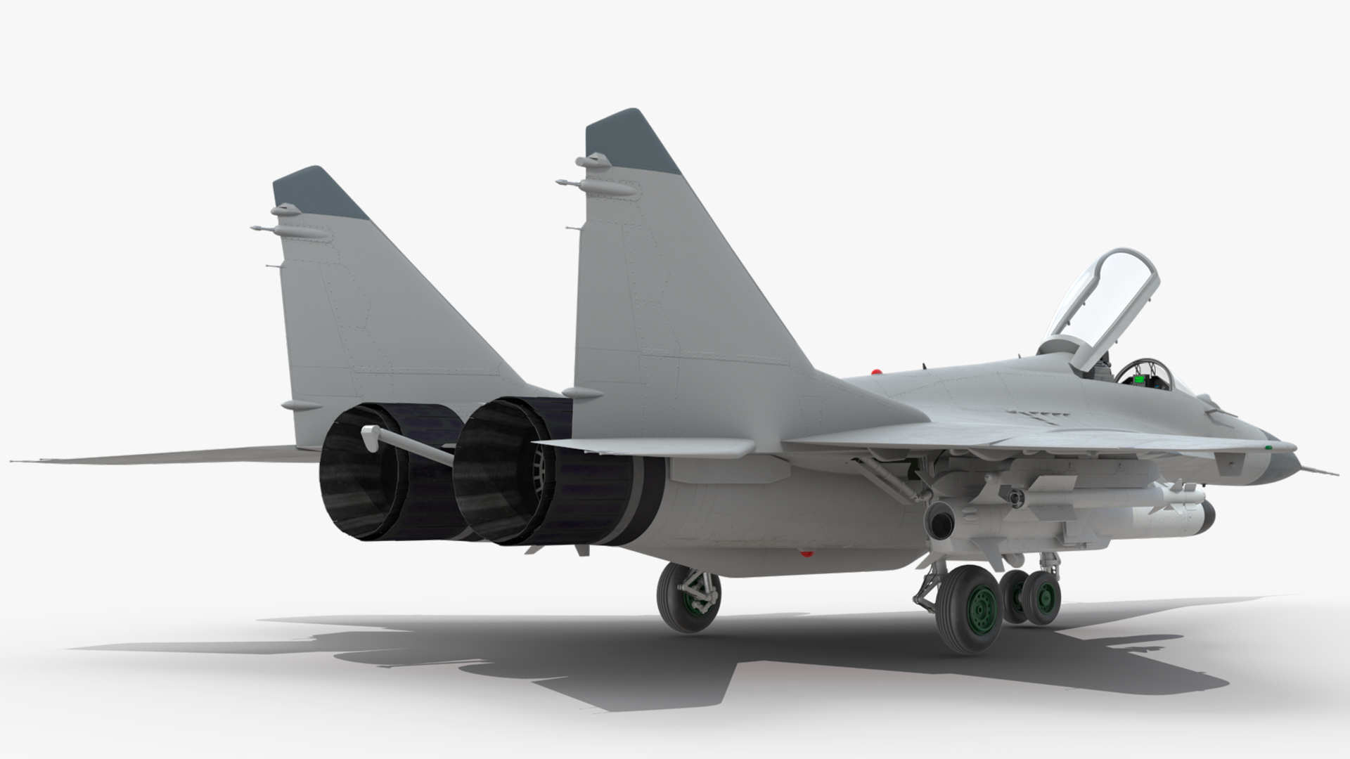 MiG 29 Fighter Aircraft with Armament 3D
