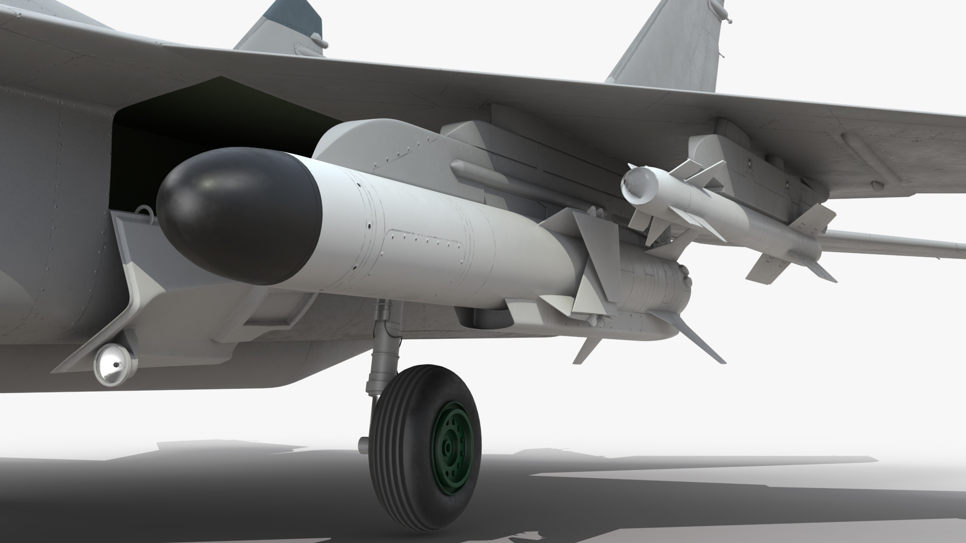 MiG 29 Fighter Aircraft with Armament 3D