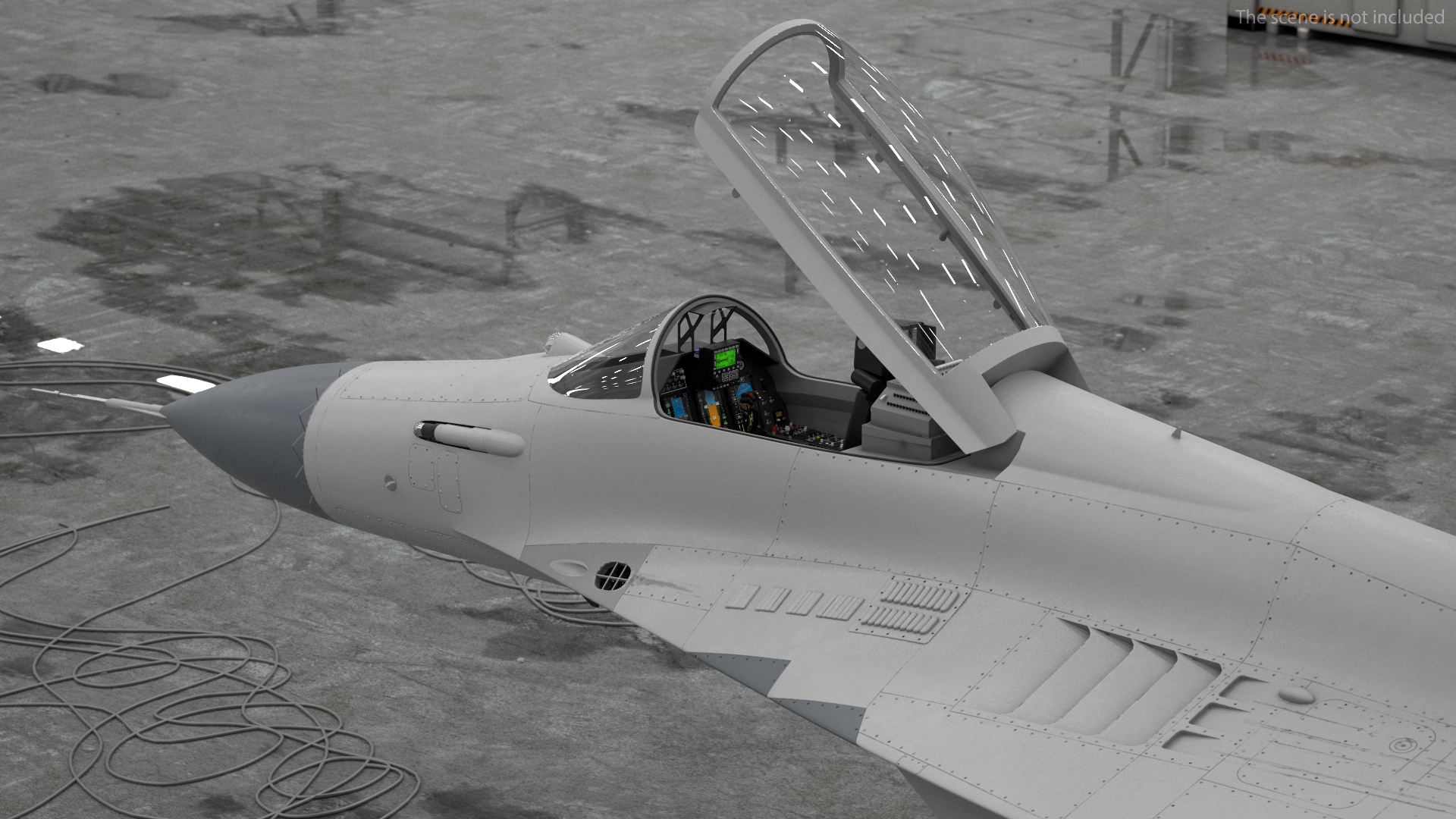 MiG 29 Fighter Aircraft with Armament 3D
