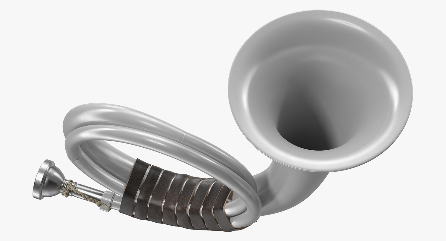 3D Signal Hunting Horn Silver