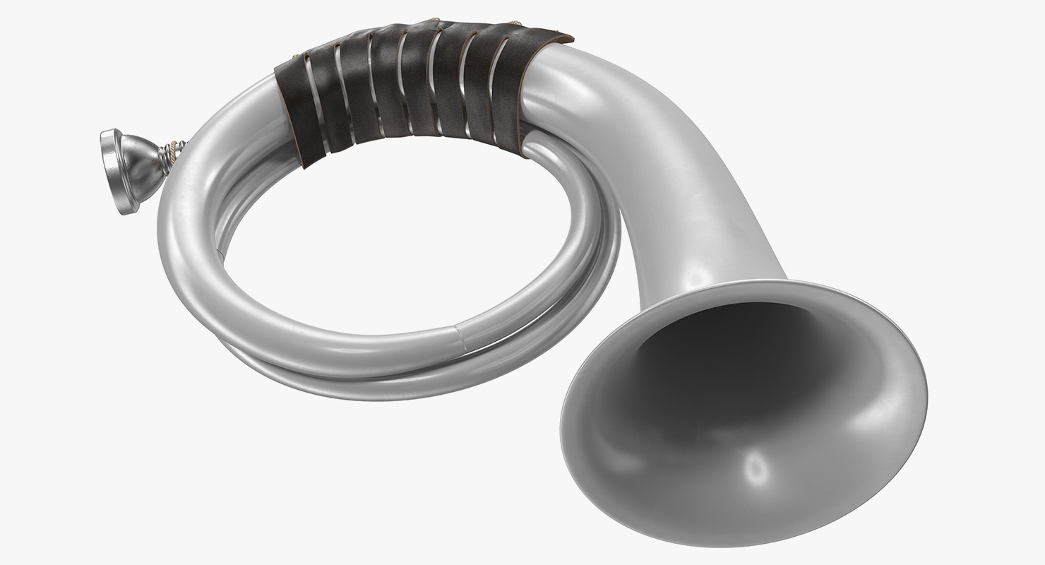 3D Signal Hunting Horn Silver