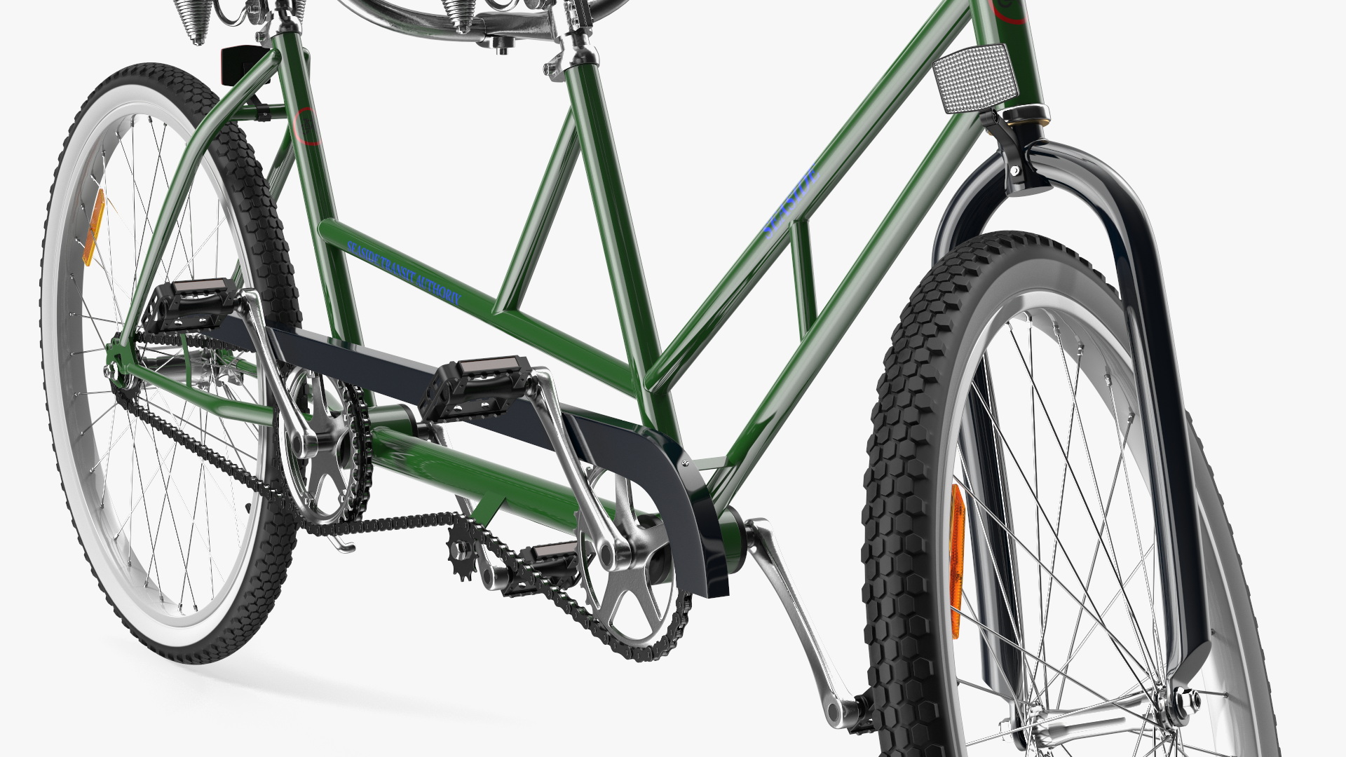 3D Tandem Bicycle Rigged
