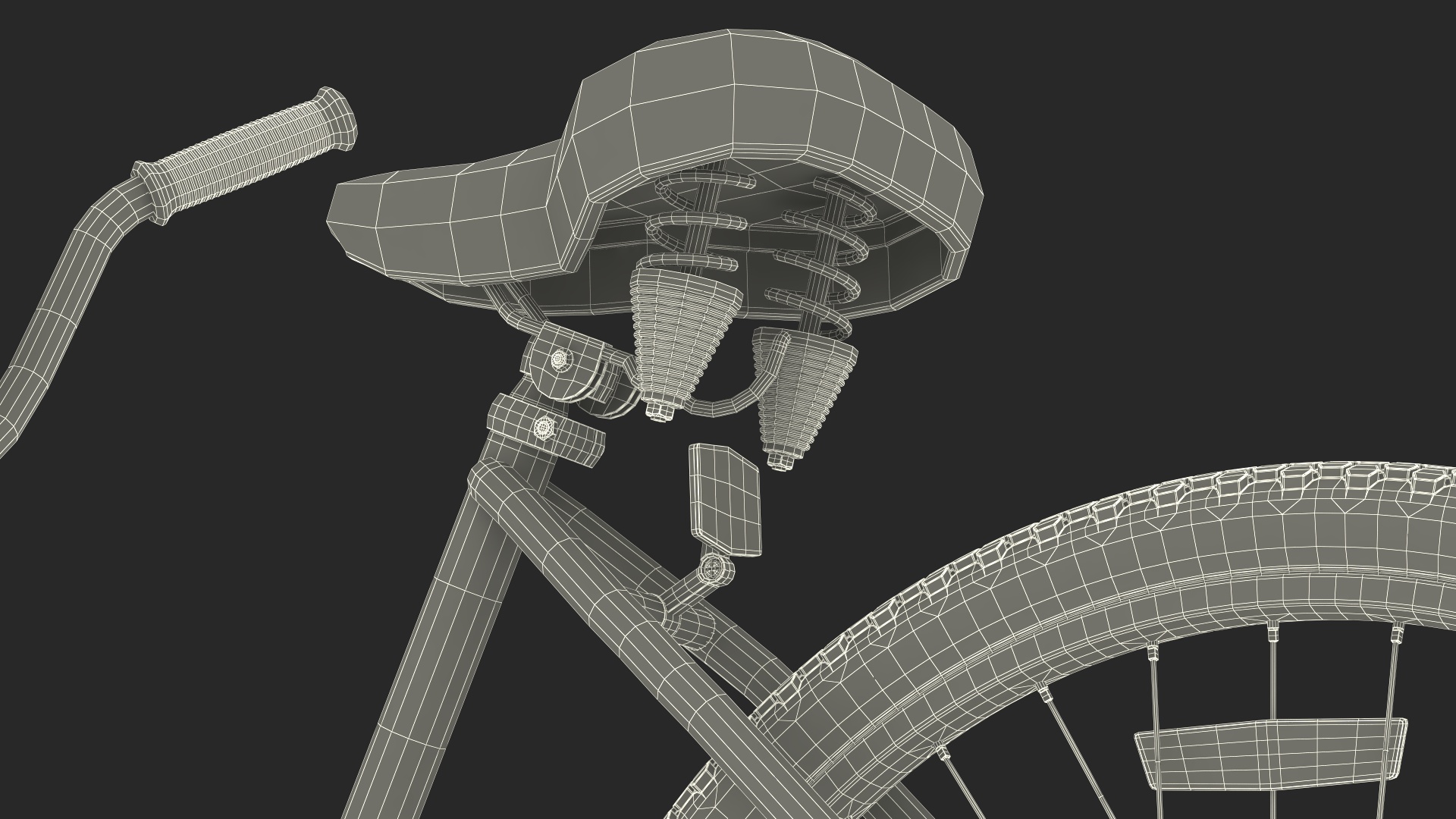 3D Tandem Bicycle Rigged