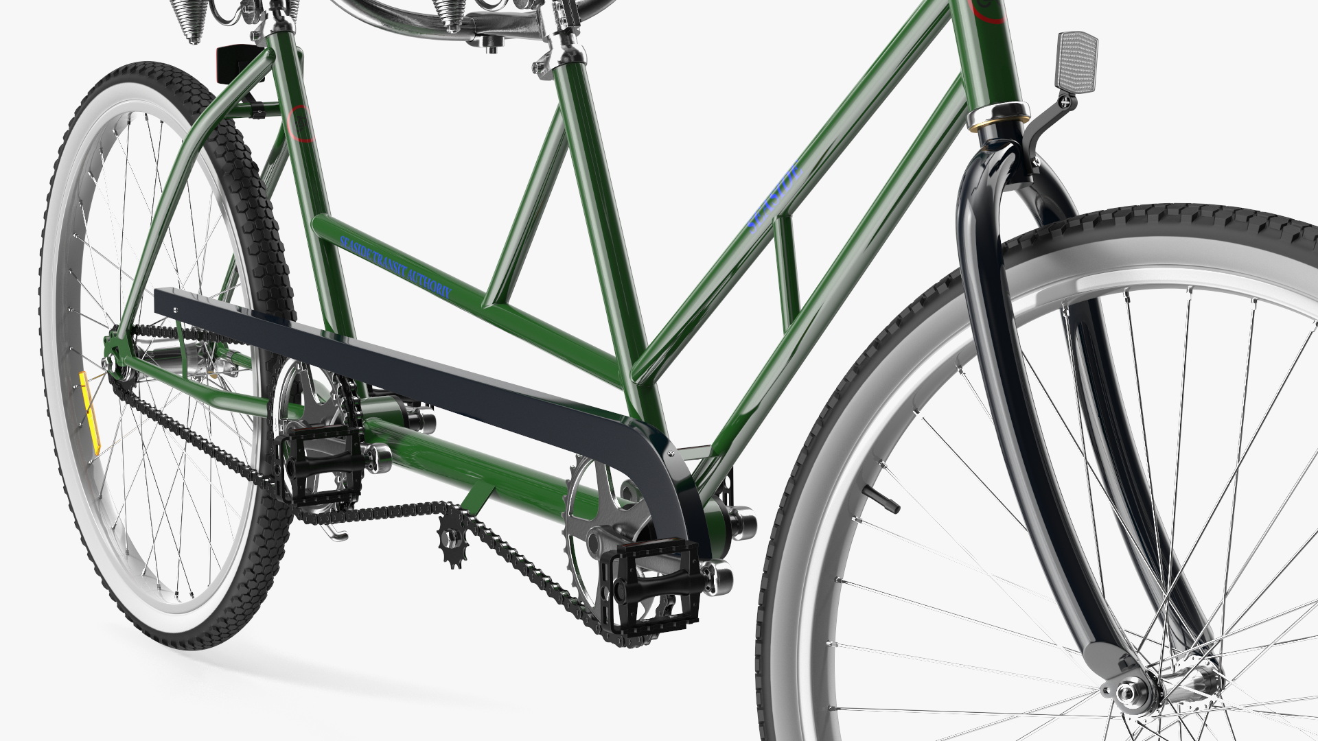 3D Tandem Bicycle Rigged