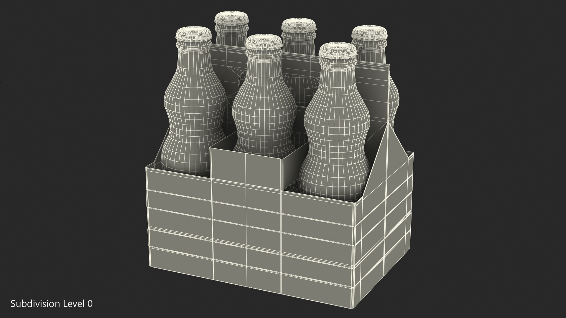 Orange Soda Glass Bottle Package 3D