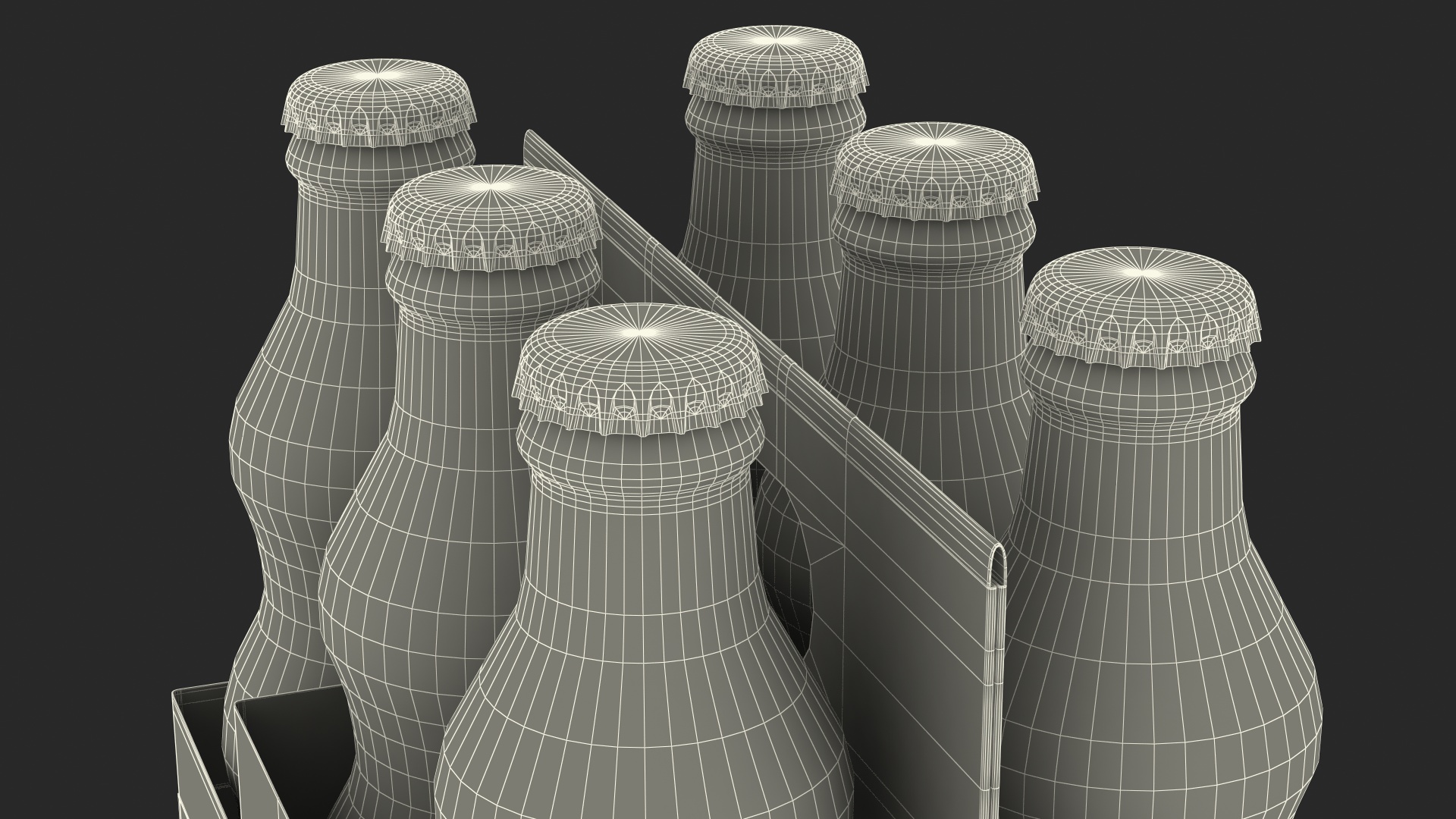 Orange Soda Glass Bottle Package 3D