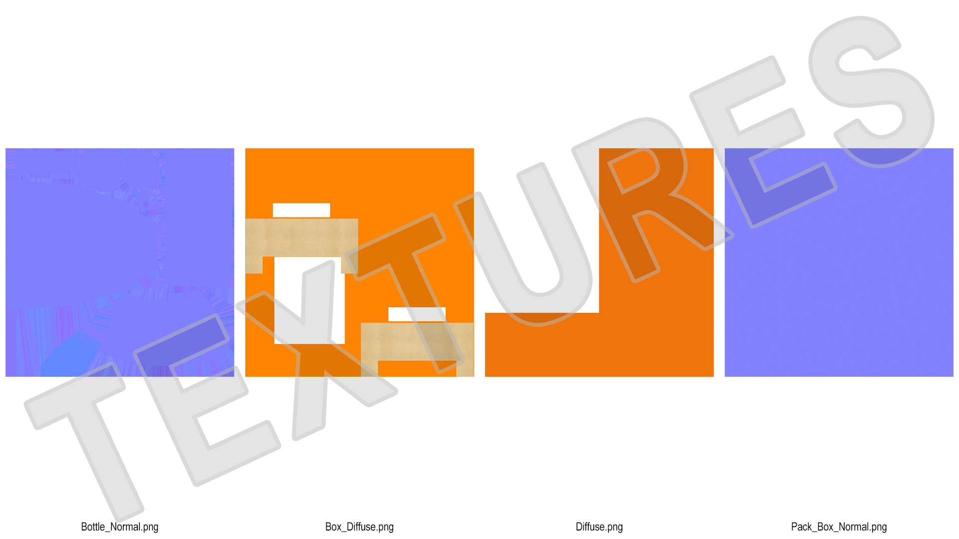 Orange Soda Glass Bottle Package 3D